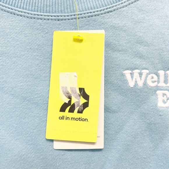 All In Motion Women's "Wellness Era" Crewneck Graphic Sweatshirt Blue Size XXL - Picture 4 of 6